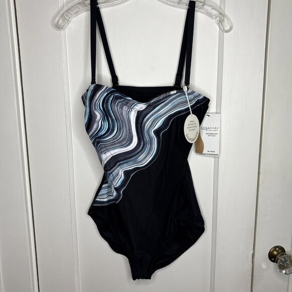 Contours by CoCo Reef NWT One Piece ShapeMaker Bra Sized Bathingsuit Size 10/34C - Picture 3 of 9